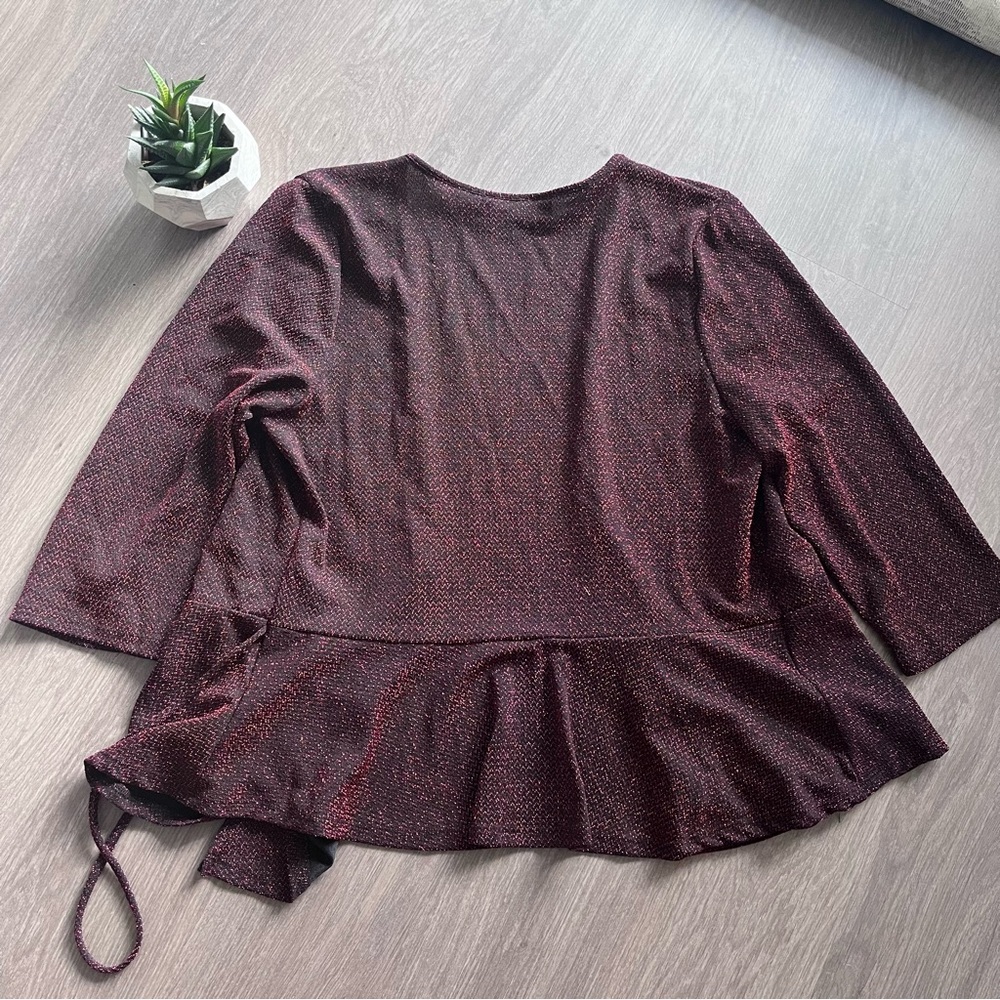 ARTIZAN ROBIN BARRE Red & Black Glitter Jacket - Picture 11 of 14